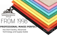 3mm, 9mm, 12mm 100% Feutre de laine polyester Tissu insonorisé Feutre de polyester