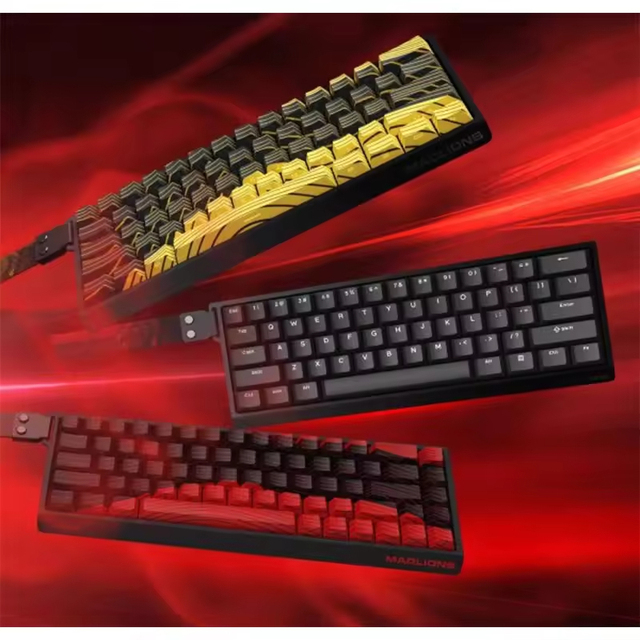 Madlions Magnetic 61/68 Key Wired Gaming RGB Layout Web Driver 8K Return Rate USB Connection for Desktop Mechanical Keyboard