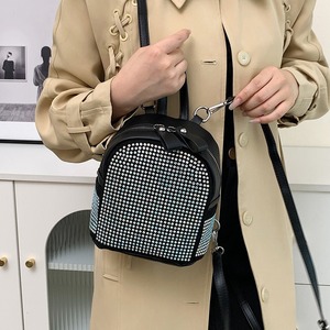 Bright Street Trend Fashion Western Style Summer New Simple <b>Large</b> <b>Capacity</b> Casual Rhinestone PU <b>Backpack</b> Tanjing - Product Image 4