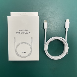 สำหรับ Google 30W <span class=keywords><strong>USB</strong></span> <span class=keywords><strong>C</strong></span> TO <span class=keywords><strong>Type</strong></span> <span class=keywords><strong>C</strong></span> CABLE 100cm PD ชาร์จเร็วสายข้อมูลสำหรับ Google Pixel <span class=keywords><strong>4</strong></span> 5 6 Pro 3A 4A 5A 4XL 7A 6A - Product Image 1