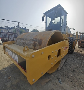 Construction Machines Vibration Smooth <b>Used</b> Caterpillar CS683E <b>Road</b> <b>Roller</b> Cat 18 Ton <b>Road</b> Drum <b>Rollers</b> Compactor Single Drum - Product Image 3