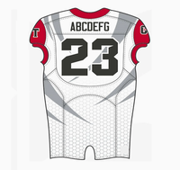 Maillot de football américain personnalisé Tonton Sports avec logo classique, sublimation, pour équipe, adulte/jeune, avec protections