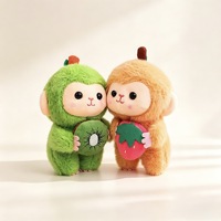Nouvelle Arrivée en Gros : Pendentif Animal Singe en Coton Mignon, Cadeau Dessin Animé, Accessoires de Décoration pour Sac Femme