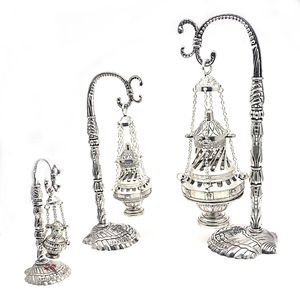 Aromatherapy Burner Small Antique Silver Pendant Metal Incense <b>Holder</b> Religious Item Home Decor Yiwu Origin WP 100 - Product Image 5