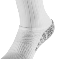 Chaussettes de sport en coton et polyester respirantes, anti-transpiration, à compression, tricotées, avec silicone, pour la vitesse