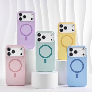Fundas Magnéticas de Silicona Macroporosa para Sublimación S033 para iPhone 14 15 16 17, Carcasa Protectora a Prueba de Golpes - Product Image 2