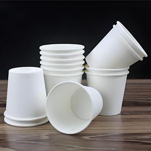 Round Disposable Paperboard Food <b>Containers</b> With Lids Commercial Grade Solid Brown Waterproof Greaseproof - Product Image 5