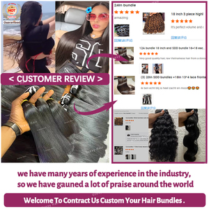 Extensions de cheveux humains vierges 100% alignées sur les cuticules, double trame, lisses, 10A 12A 15A, cheveux vierges vietnamiens, lots en gros - Product Image 6