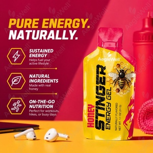 AegleWell OEM <span class=keywords><strong>Gel</strong></span> Energético Deportivo de Miel Natural, Suplemento para Entrenamiento de Resistencia que Proporciona Energía Sostenida y Soporte Antioxidante, Sin GMO - Product Image 4