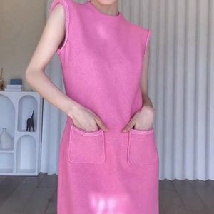 เดรสแขนกุดสี<span class=keywords><strong>ช</strong></span>มพูกุห<span class=keywords><strong>ล</strong></span>าบหรูหราสำหรับฤดูร้อนของ2025เดรส<span class=keywords><strong>ล</strong></span>ำลองสไตล์เอวสูงเอวธรรมชาติ<span class=keywords><strong>ล</strong></span>วด<span class=keywords><strong>ล</strong></span>ายสี<span class=keywords><strong>ล</strong></span>้วนซักได้ - Product Image 3