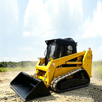Chargeuse compacte haute performance avec système hydraulique, engin de construction en gros, godet basculant, nouvelle chargeuse compacte