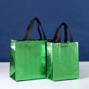Laser Customizable Durable Laminated Non-Woven Shopping Tote <b>Bag</b> Reusable Handheld Carrier for Supermarket Bulk Wholesale - Product Image 2