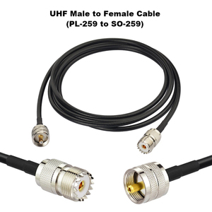 Cavo UHF Maschio-Femmina con Connettore PL259 SO259, Cavo RG58 LMR195 LMR240 LMR400 RG213 per Antenna Radio HAM CB - Product Image 2