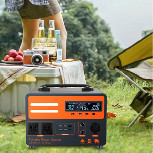 Station d'alimentation portable extérieure au lithium-ion 220V haute capacité 1500W avec panneau solaire MPPT à onde sinusoïdale pure pour camping et usage domestique (UK/EU/US) - Product Image 3