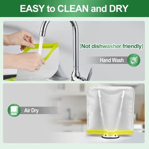 Reusable Gallon Freezer Bags, Dishwasher-Safe Silicone Food <b>Storage</b> Bags in Assorted Sizes, Perfect for Snacks - Product Image 2