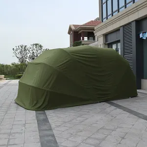कार तम्बू पोर्टेबल मैनुअल निविड़ अंधकार कार घर शेड Foldable आश्रय carport पार्किंग चंदवा जस्ती स्टील वापस लेने योग्य गेराज