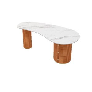 Escritorio de Computadora para Salón de Belleza de Forma Irregular, Mostrador de Recepción de Alta Gama, Escritorio de Oficina de Lujo, Mostrador de Caja para Salón de Uñas - Product Image 3