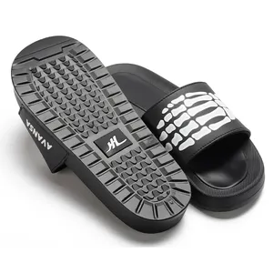 Xsheng OEM Do Your Brand Custom Slides High Quality Custom Soft Pvc Unisex Slide Sandals Slippers Men Slippers New Design 2023