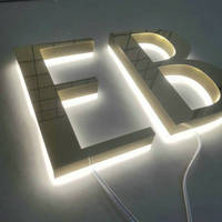 Lettres en relief 3D personnalisées avec éclairage LED, enseigne de magasin illuminée, signalétique publicitaire extérieure imperméable pour hôtels, centres commerciaux, bars