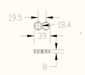 Muestra Gratuita de Soporte para Batería de Litio 18650 2P, Soporte de Celdas ABS, Soporte de Panal 18650 - Product Image 6