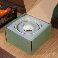 Newell fabriqué à la main personnalisé poudre de thé vert Matcha faisant bol poterie Chawan Matcha ensemble fouet et bol en céramique