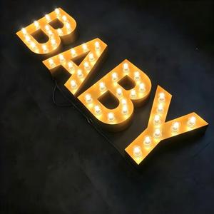 ป้ายไฟ LED ตัวอักษรขนาดใหญ่สั่งทำพิเศษ 3 ฟุต 4 ฟุต สำหรับงานแต่งงาน งานเลี้ยง งานอีเว้นท์ ตกแต่ง - Product Image 5