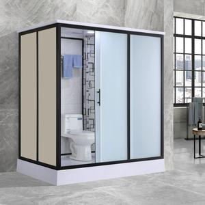 Moderno prefabbricato wc <span class=keywords><strong>doccia</strong></span> per camere d'albergo rettangolo scorrevole prefabbricato contenitore casa in alluminio bagno - Product Image 1