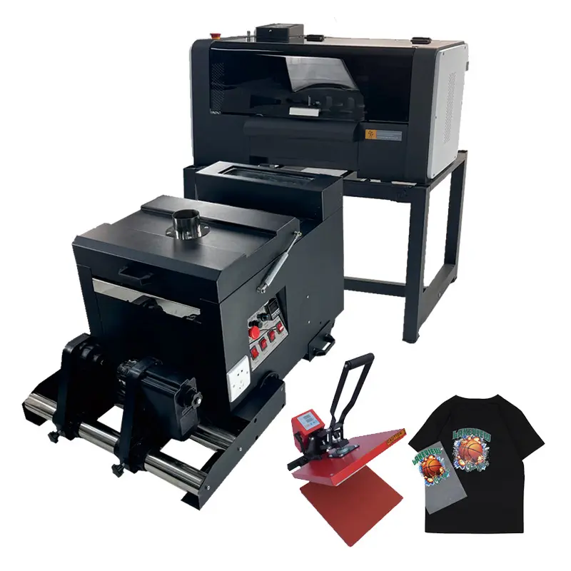 Impressora dtf de treinamento gratuito, 30 cms a3 dtf impressora diy camisas preço da máquina com cabeças xp600