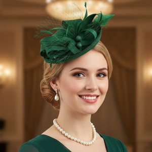 Nouvel Arrivage : <span class=keywords><strong>Chapeau</strong></span> Haut de Forme Élégant avec Plumes <span class=keywords><strong>et</strong></span> Voilette, Accessoire de Tête <span class=keywords><strong>pour</strong></span> Femmes <span class=keywords><strong>pour</strong></span> Cocktails <span class=keywords><strong>et</strong></span> Thés Formels - Product Image 3