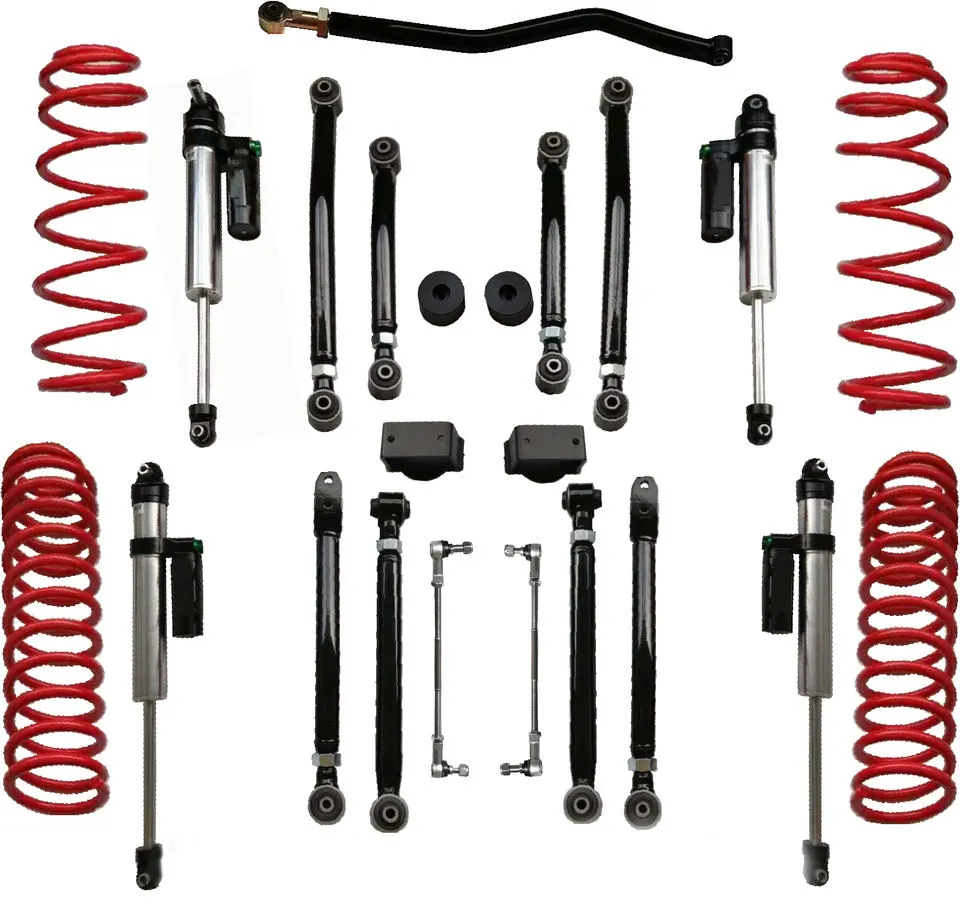 2.5 /3.5inch Suspension Lift Front Rear Shock Absorbers Track Bar Sway Bar Link Short Control Arm for 2018-UP Jeep Wrangler JL