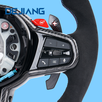 Volant chauffant et vibrant en fibre de carbone CS pour BMW F10 F30 G30 G31 G32 X5 G01 G02 G87 M3 G80 M4 G42 G20 G21
