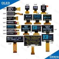 Pantalla OLED Genyu de 2.23 Pulgadas, Color Blanco, Interfaz SPI/I2C de 24 Pines, Panel OLED SSD1305, Pantalla OLED de 2.23 Pulgadas, 128x32