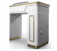 Muebles de salón de belleza de estilo blanco personalizado, MESA DE MANICURA, mesas de uñas baratas