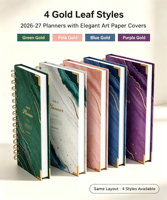 Services d'impression de carnets à spirale : carnet de planification à couverture rigide en PP/PVC avec reliure spirale pour promotion