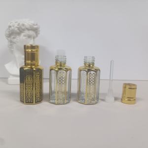 Bouteille en verre de 6ml 10ml 12ml en stock hottes remplaçables en or, hottes de style pagode, hottes avec tige en verre à glands, tige en plastique - Product Image 2