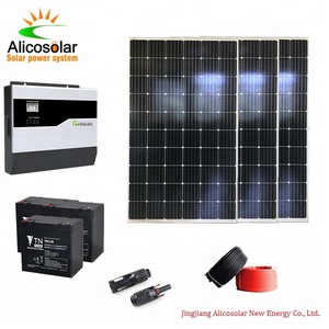 Sistema di Montaggio Solare Alico ad Alta Efficienza Facile da Installare Inverter a Onda Sinusoidale Pura 220v Sistema Pannello Solare 8000 Watt 24 Ore - Product Image 2