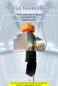 Palan à chaîne électrique en acier 6 tonnes 6 M/min pour salle blanche et applications de levage en atelier sans poussière - Product Image 2
