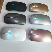 Mouse Gaming Nirkabel BT RGB Isi Ulang dengan Lampu LED Ergonomis untuk Laptop PC Komputer