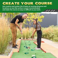 Coupe de putting de golf verte avec drapeau, plaque de putting de golf, aide à l'entraînement de golf pour l'intérieur et l'extérieur