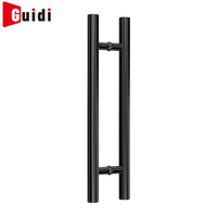 Poignées de porte en verre en acier inoxydable en forme de H modernes pour les portes de bureaux, d'hôtels et de salles de bain - Haute qualité
