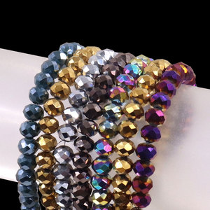 Perles Rondelles en Cristal Facettées 6x8mm en Gros pour la Fabrication de Bijoux et Bracelets DIY - Product Image 3