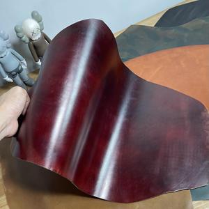 Cuero de piel de cadera de caballo italiano, curtido vegetalmente, con acabado efecto espejo, anti-pilling, para calzado, tipo <span class=keywords><strong>Cordovan</strong></span> - Product Image 4