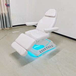 Gran oferta, cama de belleza blanca, mesa de masaje con 3 motores, silla Facial eléctrica ajustable en altura, cama de masaje para Spa de belleza - Product Image 6