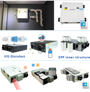 Sistema de Aire Fresco IGUICOO con Calefacción y Refrigeración, Ventilación con Recuperación de Calor y Compresor de Temperatura Ultrabaja - Product Image 4