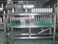 Machine de remplissage et de bouchage de bouteilles de bière à 6 têtes, manuelle, semi-automatique, contrôlée par PLC, pour la production de bière artisanale
