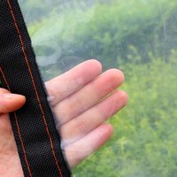 Bâche en PVC robuste bâches transparentes oeillets housse de protection résistante aux intempéries plantes de balcon tissé tente en plastique étanche à la pluie