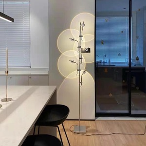 Lámpara de Pie LED con Control Táctil, Luz Ambiental para el Hogar, Diseño Artístico Creativo, Lámpara con Efecto de Atardecer - Product Image 1