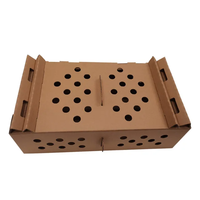 Boîte de transport en carton ondulé recyclable, découpée sur mesure et gaufrée, pour volailles vivantes et poussins, vente en gros