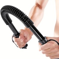 Appareil d'exercice pour les bras pour hommes, 50 kg, professionnel, en acier à ressort, entraîneur de force des bras à ressort, bâton d'entraînement des muscles pectoraux 60 unités, fitness