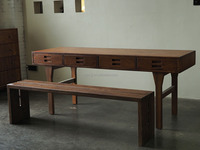 Bureau d'angle en bois massif écologique pour la maison et le bureau, panneau anti-usure, support d'angle renforcé, multi-positions, salon, cuisine